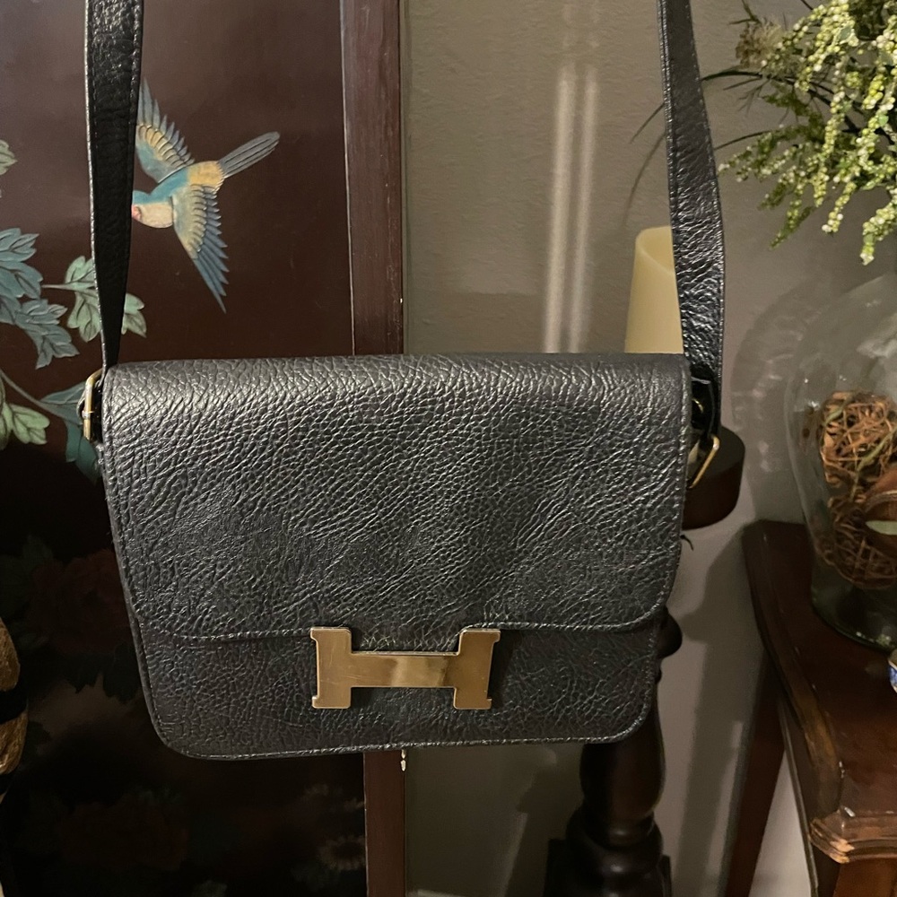 Black and Red Leather Bag